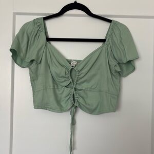 Mint crop top